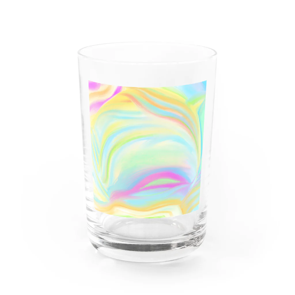 ハッピースマイルのカラフルキャンディードリーム Water Glass :front