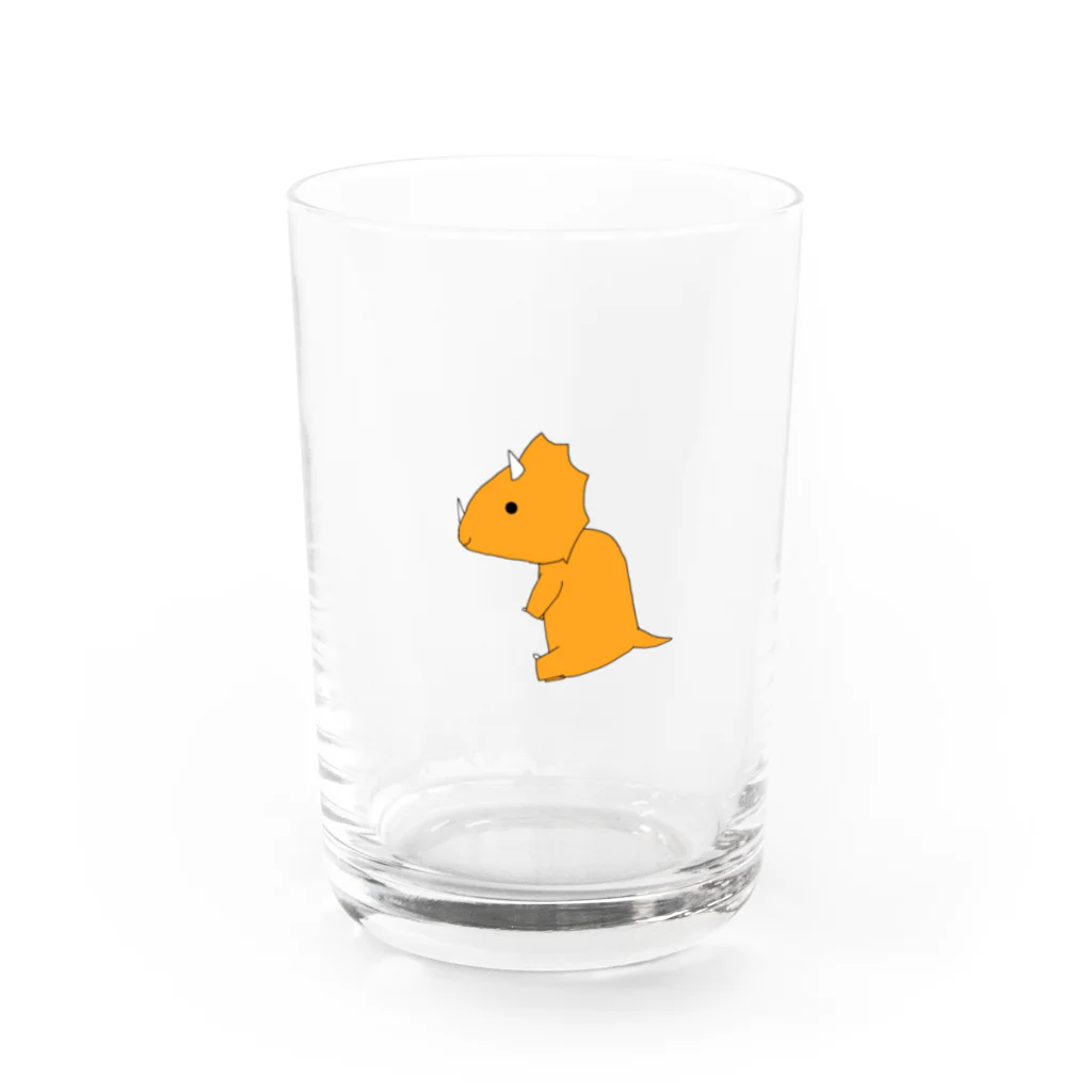 アスカのちびっ子恐竜「トリス」 Water Glass :front