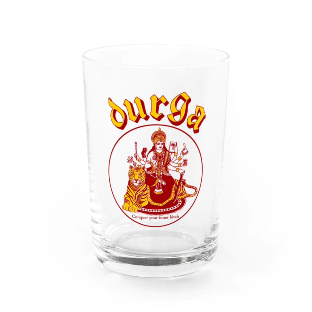 ITSUMItalkstoreのDURGA 赤×黄色（ズレ） Water Glass :front