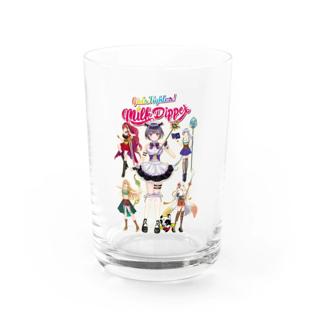 Milk☆Dipperのガールズファイター！ミルクディッパー☆03☆AYA Water Glass :front