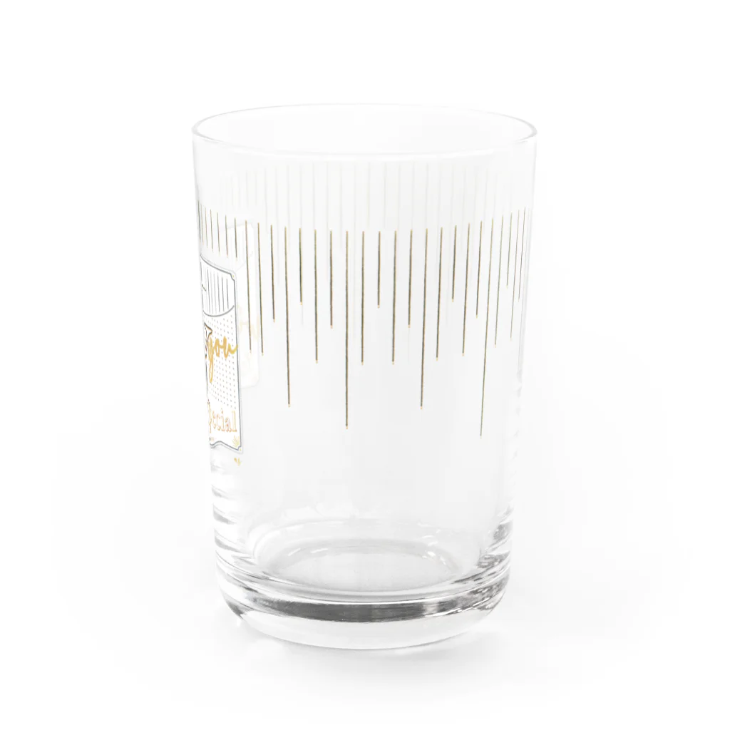 earth_dznのアルファベット・数字グラス 【 Y 】 Water Glass :front