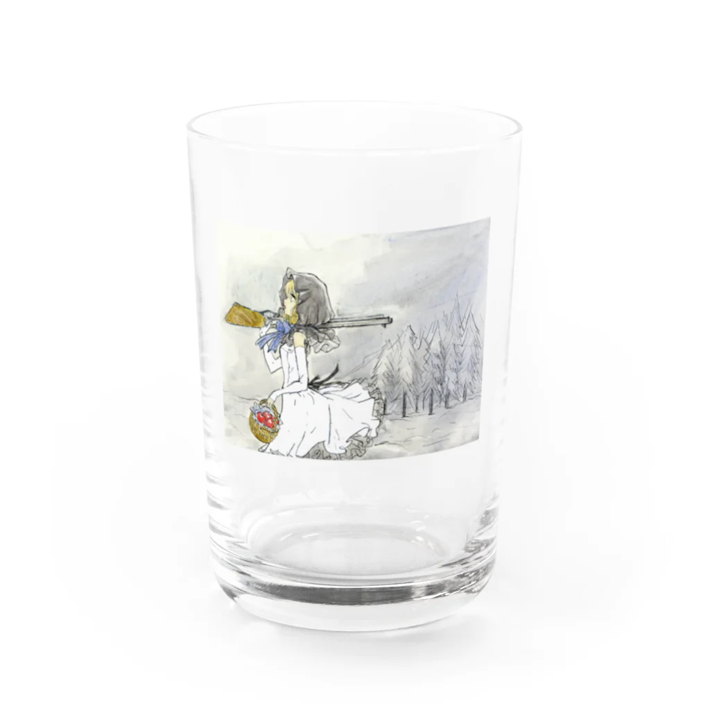 おとぼけ姉さんSHOPの黒頭巾ちゃん色替え透明ドレスグラス Water Glass :front