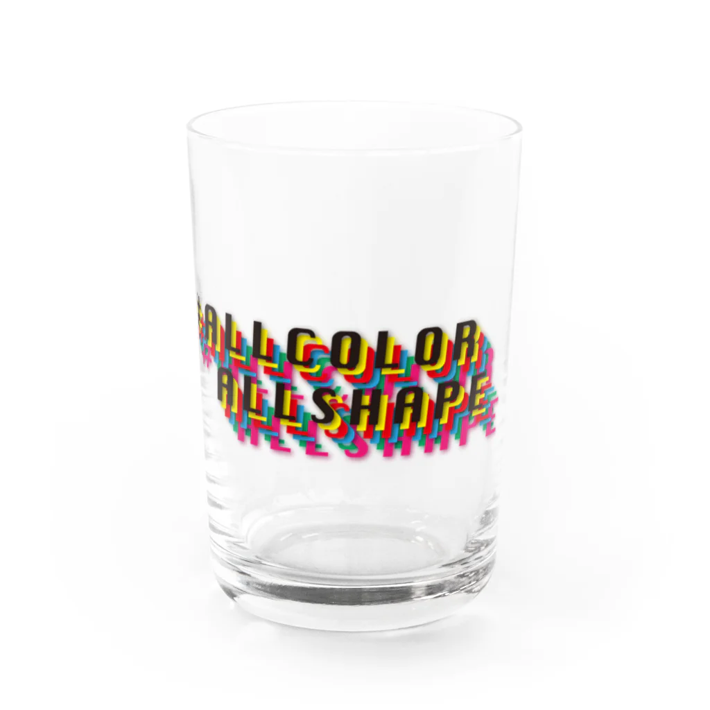 ALLCOLORーALLSHAPEのブランドロゴ!001 Water Glass :front