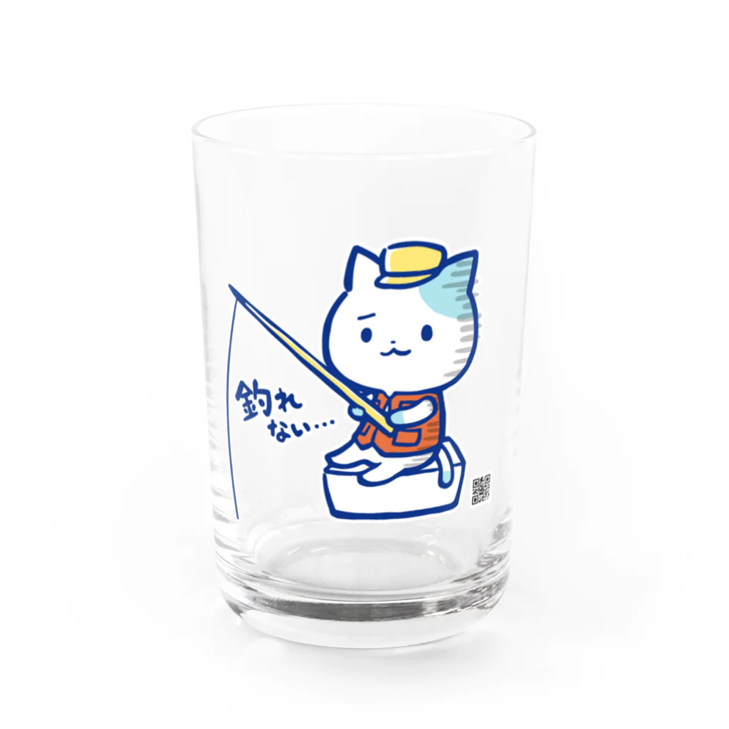 釣れない猫のsuzuriのお店の釣れない猫のグッズ Water Glass :front