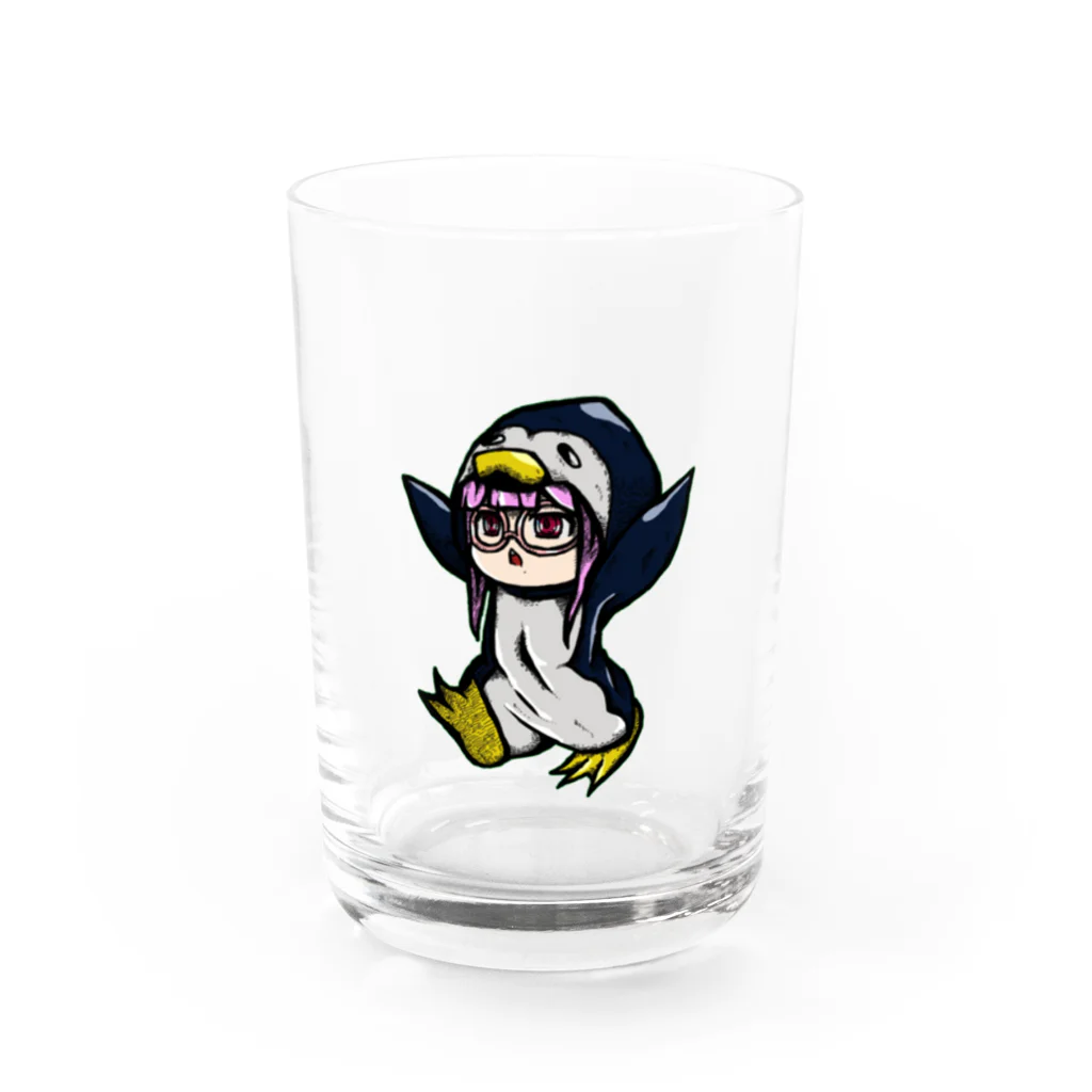 くさっているひとのむい　ペンギングッズ Water Glass :front