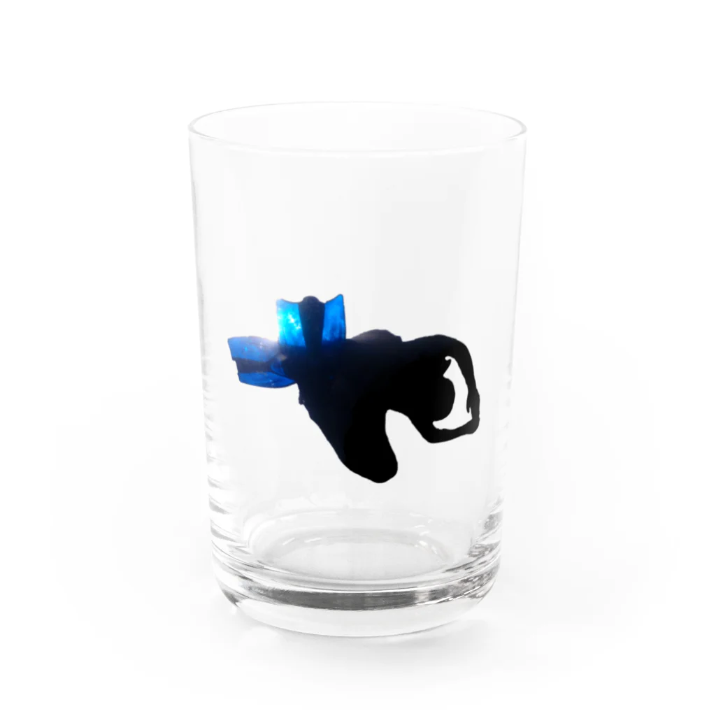 ruq_divの光芒するフィン Water Glass :front