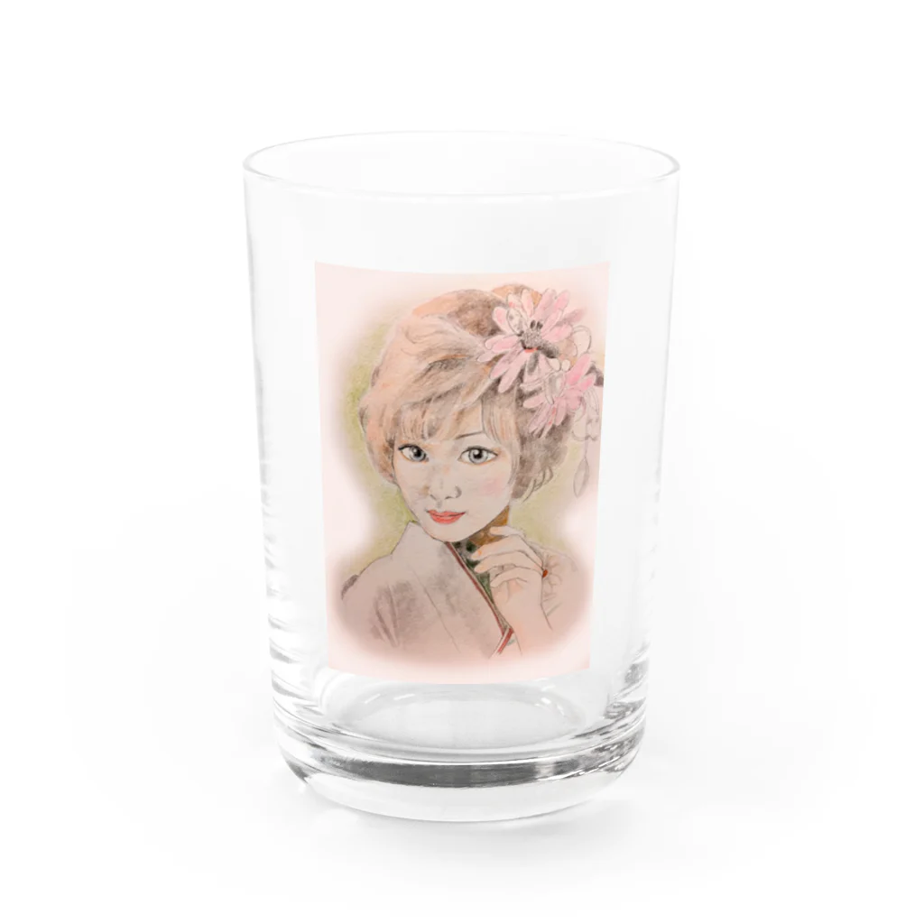 keikororinのKIMONOgirl Water Glass :front