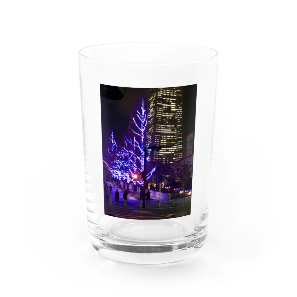 ＢＢＢ商店のみなとみらいの夜景シリーズ2 Water Glass :front