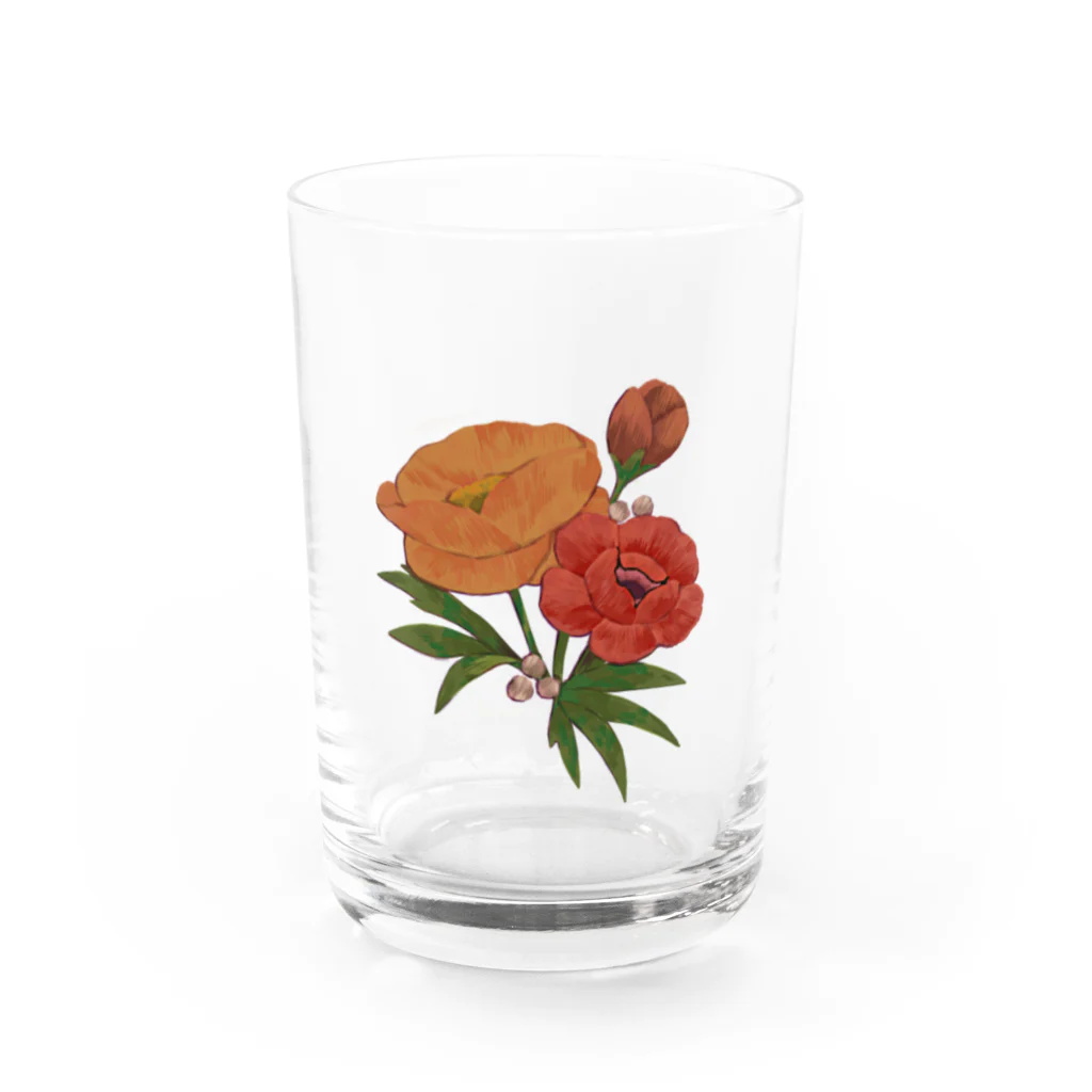 お手紙届きました。のFlower Water Glass :front