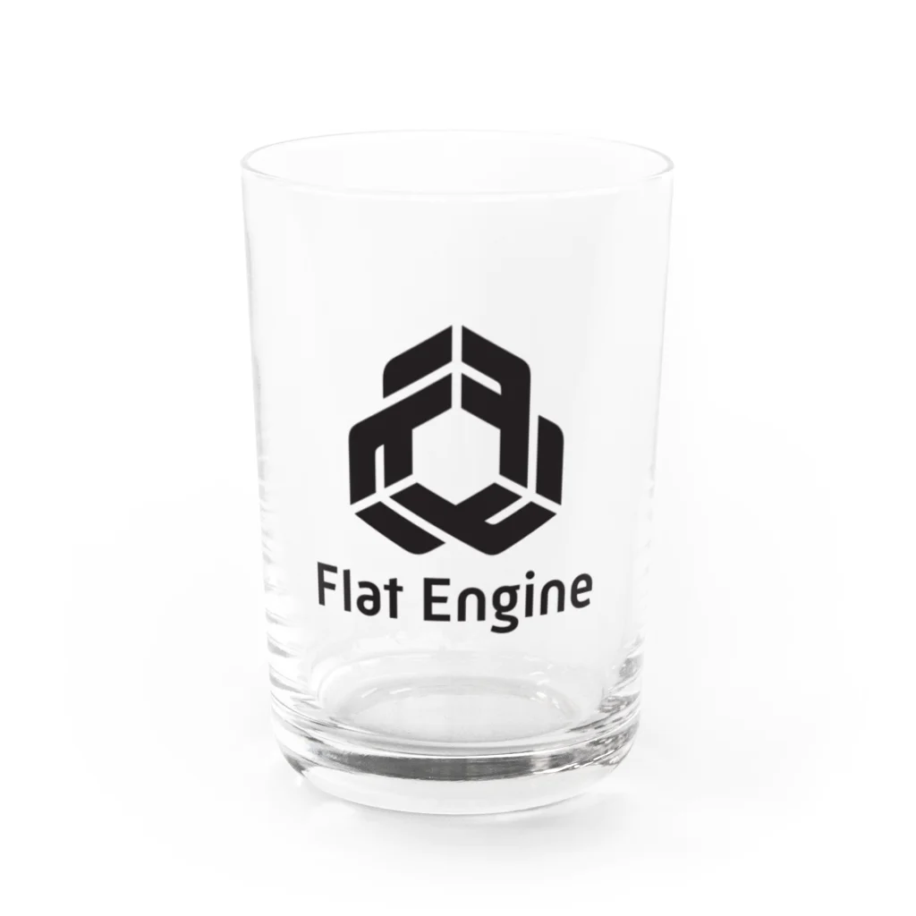 Flat Engine Suzuri ShopのFlat Engine Logo（Black/Square） グラス前面