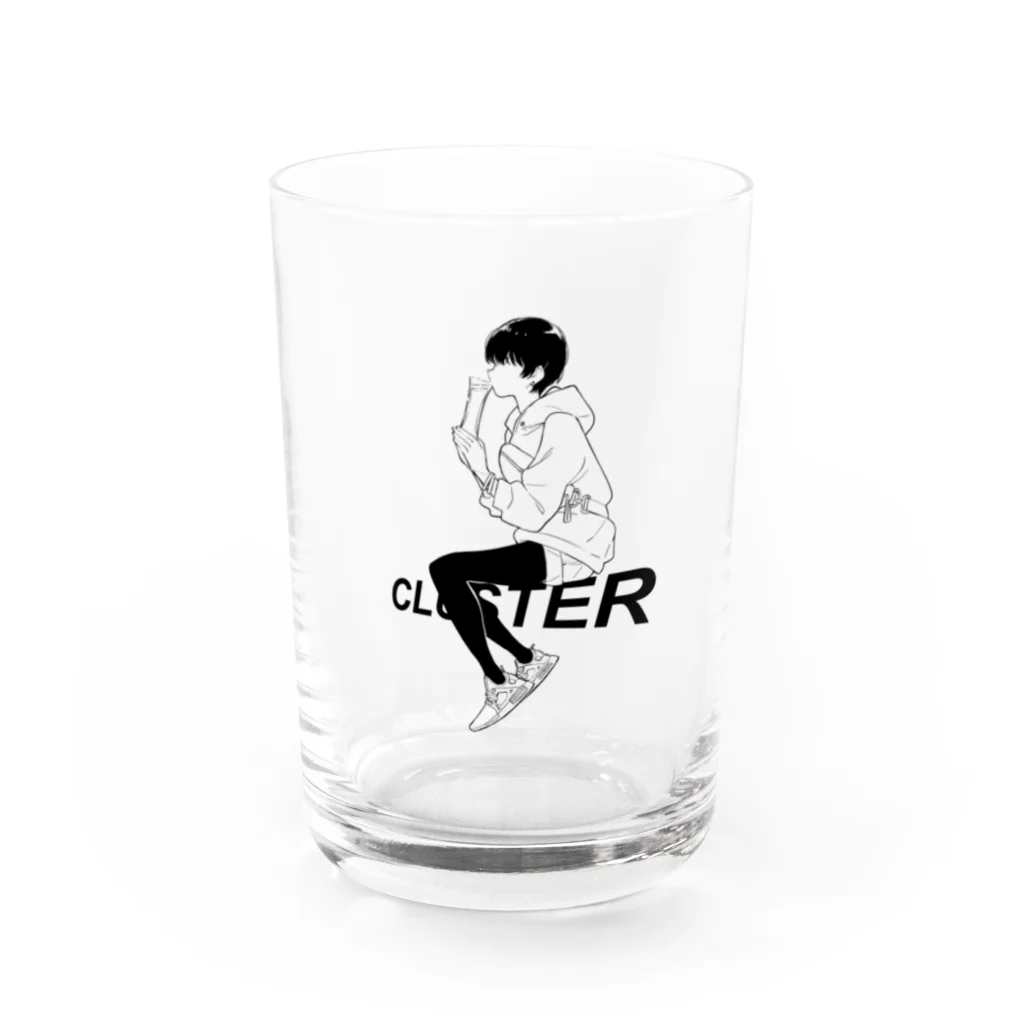 WIR KINDER VOM CLUSTERのCluster × 塀 8th anniversary Water Glass :front