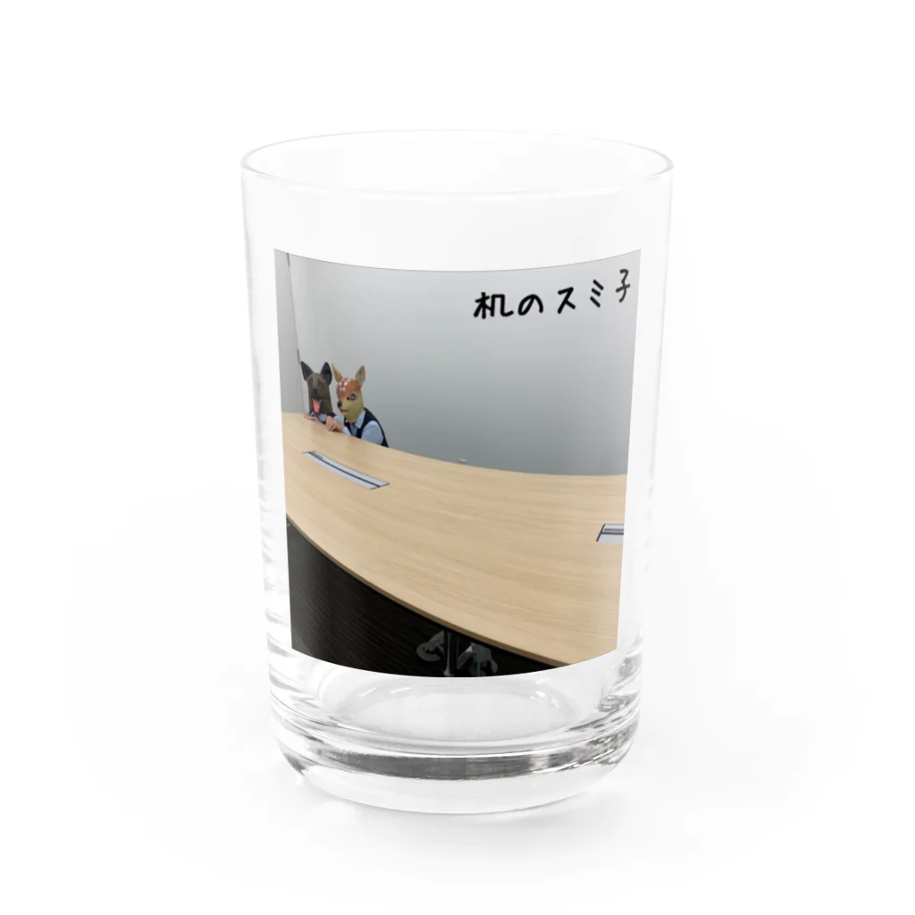 animal office lady おーえるの机のスミ子 Water Glass :front