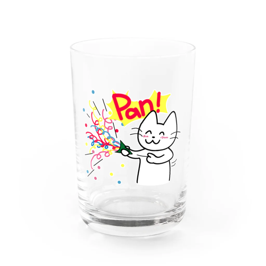 satoharuのリモートパーティーを盛り上げるネコさん Water Glass :front