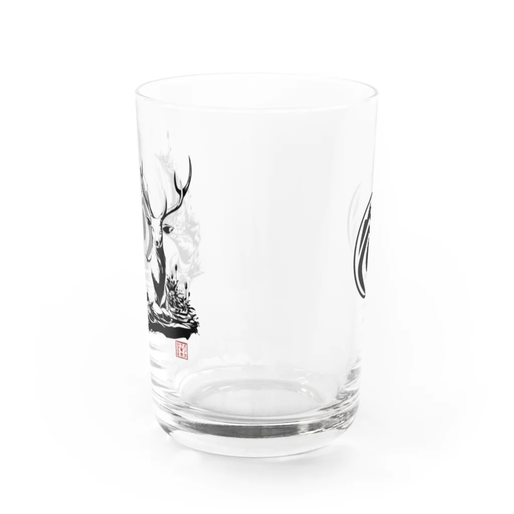 ミッカゴグッズ公式の《神鹿》デザイン/グラス数量限定販売中！ Water Glass :front