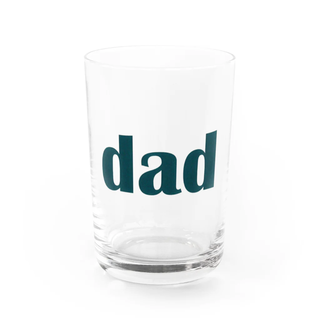 udawakaのお父さん（dad) ダッド Water Glass :front