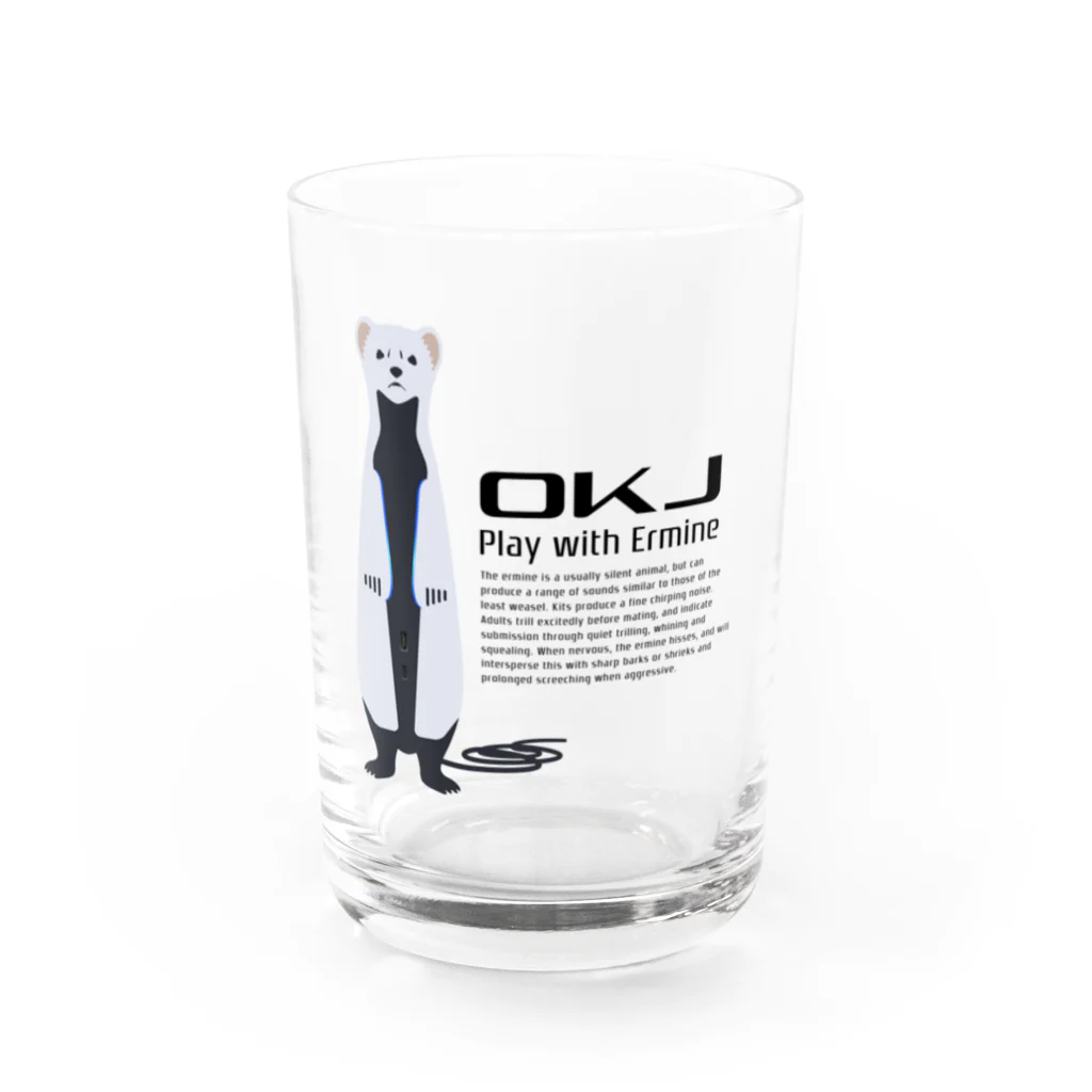 EASEのOKJ Play with Ermine Water Glass :front