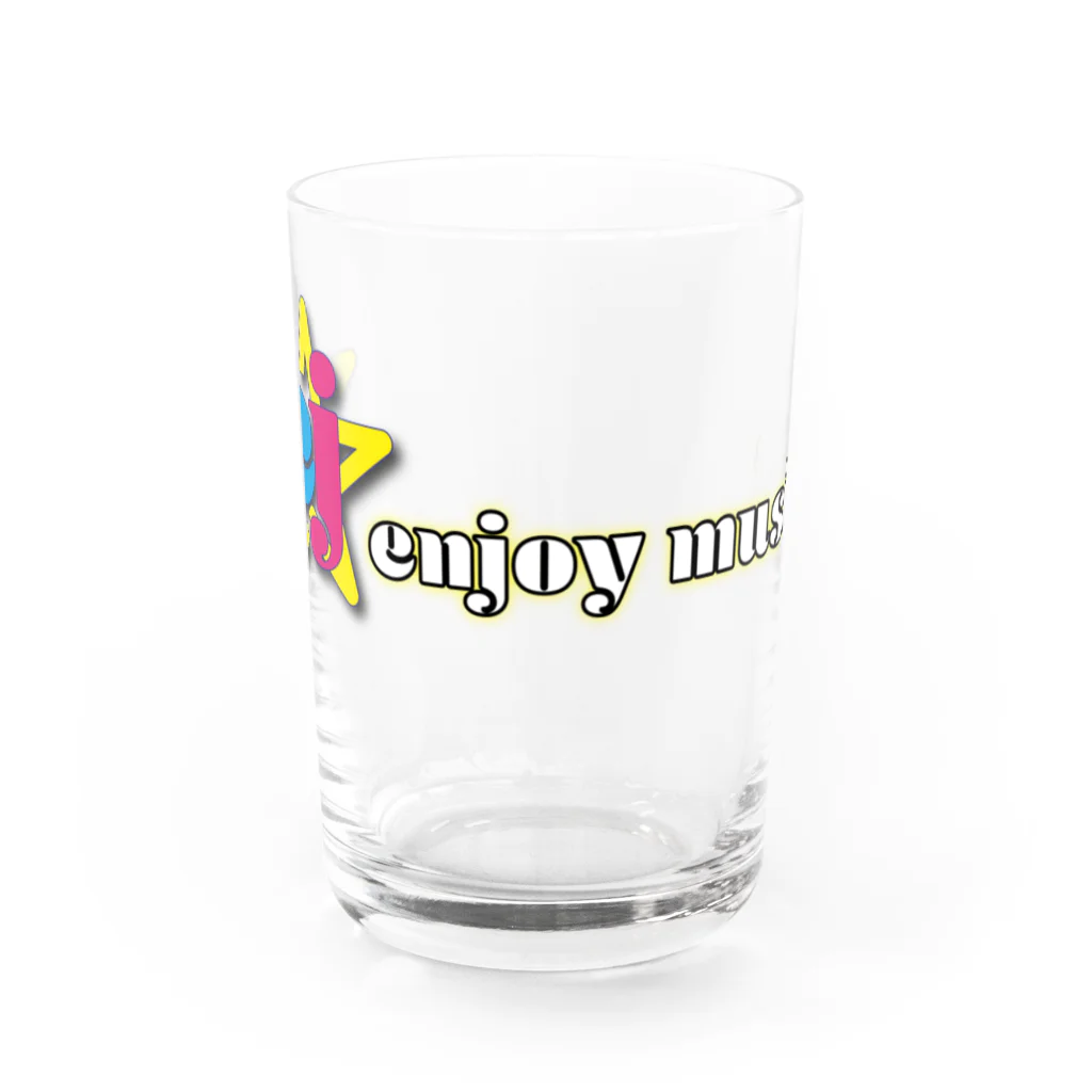 しんのすけファイヤー🔥🙈✨のenjoy music 公式グッズ Water Glass :front