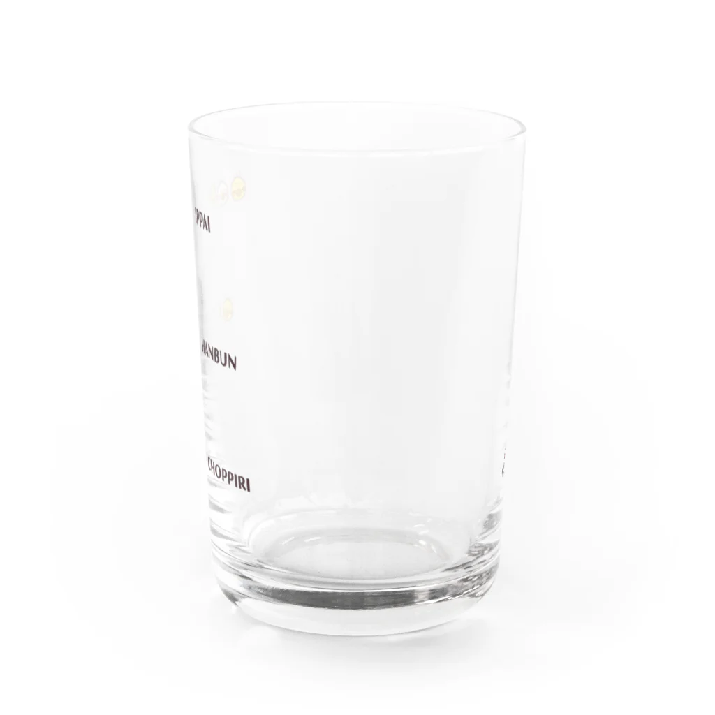 つぶあん茶屋のぴよみりぐらす Water Glass :front