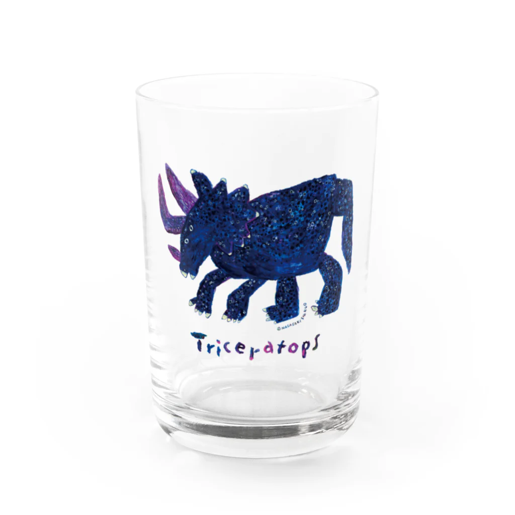 長崎真悟のトリケラトプス Water Glass :front