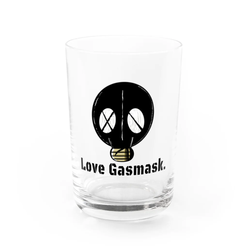 megahoyのLove Gasmask. Water Glass :front