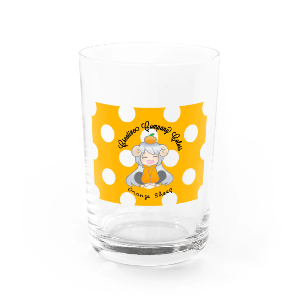 CCC STORES出張所の【ひつじのりさ】デザイングラス design by 山内里紗 Water Glass :front