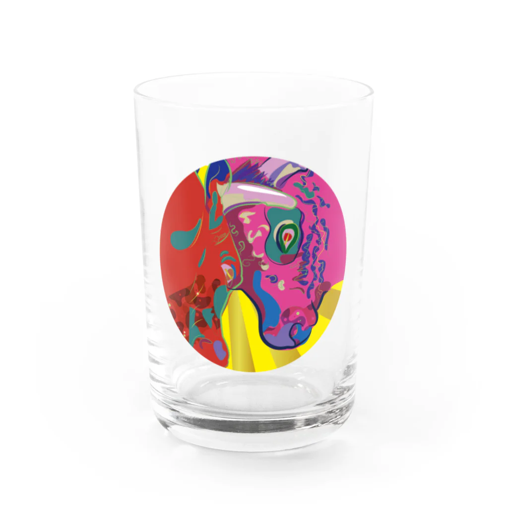 3eyesのZODIAC ox（丑）　円 Water Glass :front