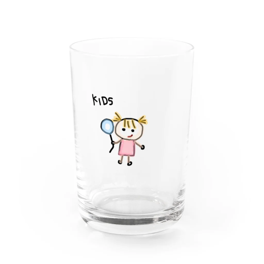 くまさんしょっぷのおんなのこ&きっず Water Glass :front