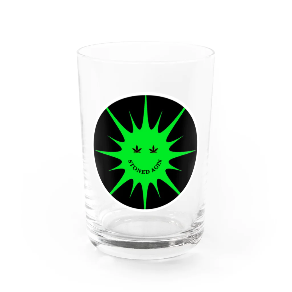 STONED_AGINのSTONED AGIN Logo Water Glass :front