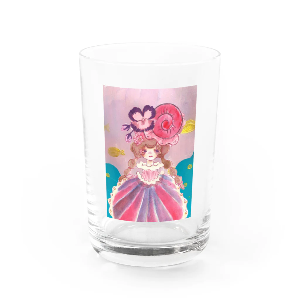 ぼんやり雑貨店のかたつむりガール Water Glass :front