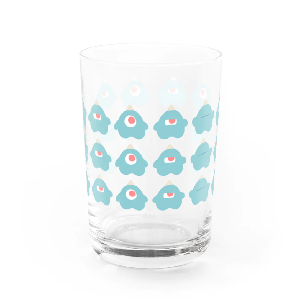 あじの高田くん大量発生 Water Glass :front