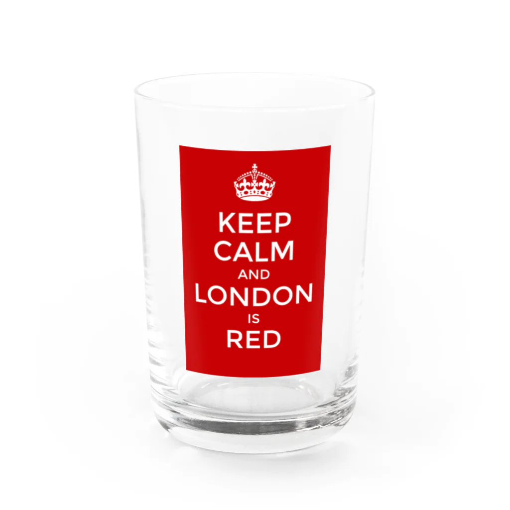 池袋東口居酒屋バッカス🍻のLondon is Red Water Glass :front