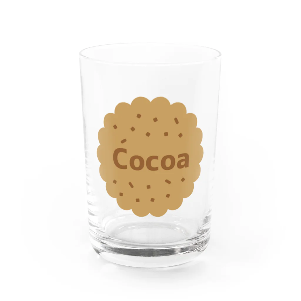 Own Your Life -SUZURI-のCocoa グラス（クッキー） グラス前面
