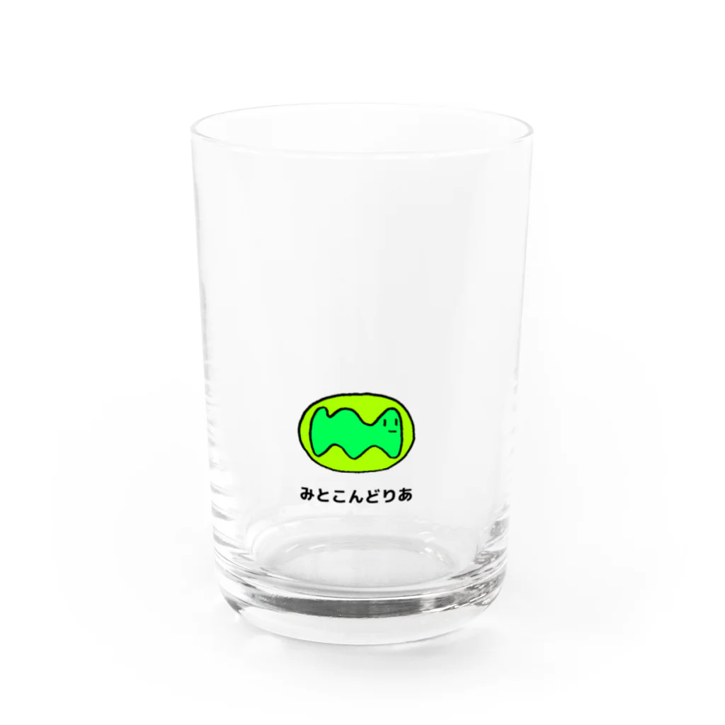 ピック部長のみとこんどりあ Water Glass :front