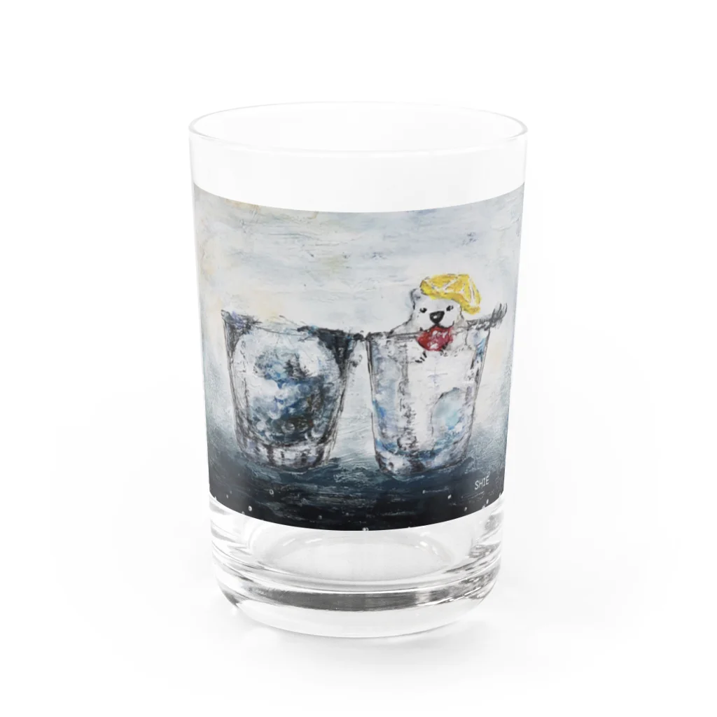 SHIE 詩絵のしろくまコクテール Water Glass :front