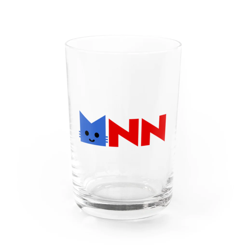 マスクにゃんニュースのMNN マスクにゃんニュース Water Glass :front