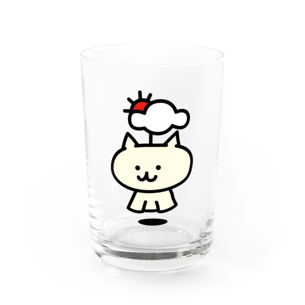 頭痛ーるズのてるてるネコ　通常 Water Glass :front