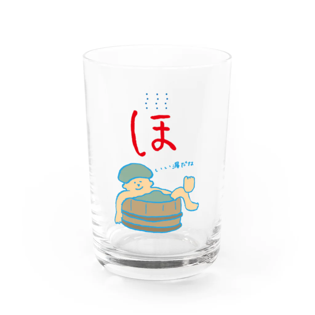 こめちゃん商店のほほほ湯　ほの字 Water Glass :front