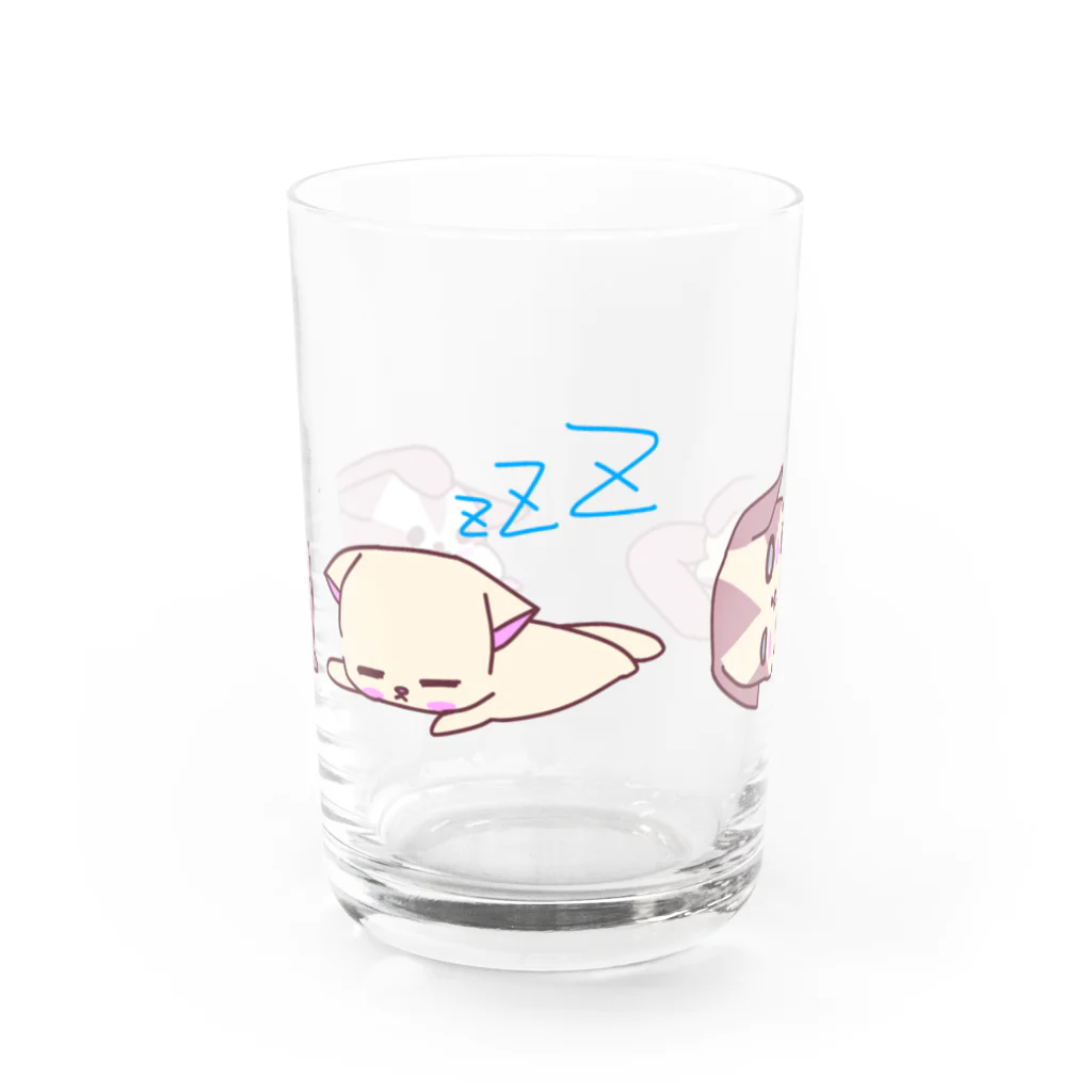 momongaloveのモモンガのモモちゃん Water Glass :front