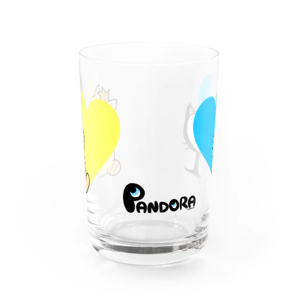 カナリヤのパンドラとベスケ Water Glass :front