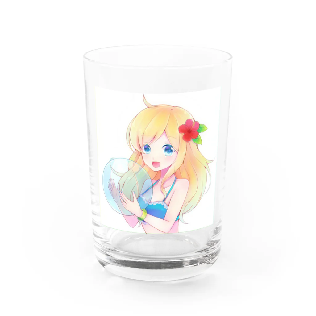 アクセルスタイルの水着美女　 Water Glass :front