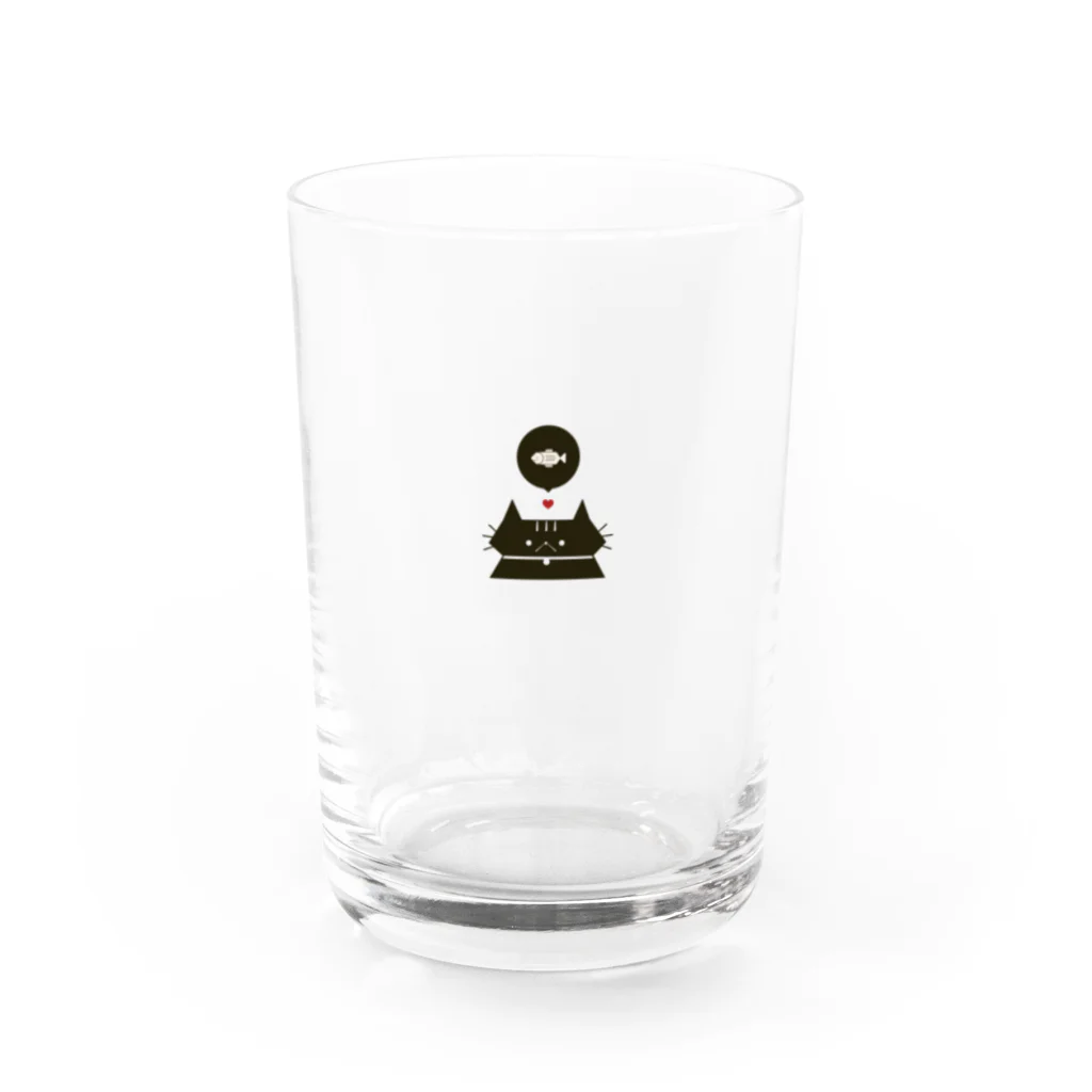 MeowlogicLabのごはん大好きミャージッ君 Water Glass :front