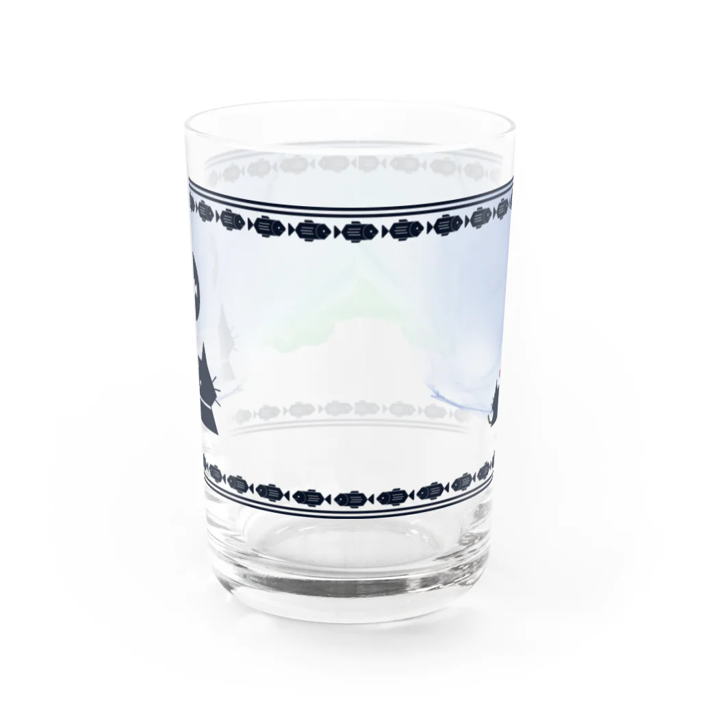 MeowlogicLabの爽やかお洒落ミャージッ君グラス Water Glass :front