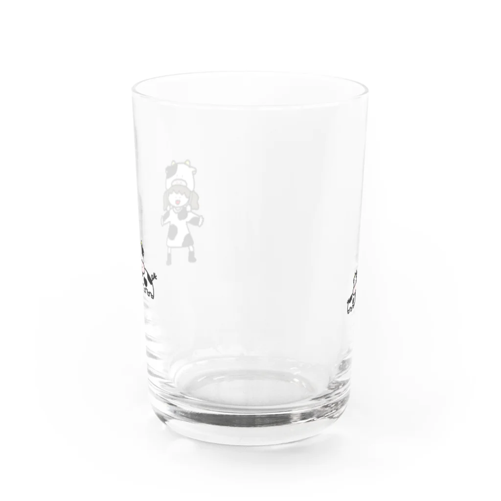 さかもとこのみのグッズやさんの左手で持って牛乳を飲む人用 Water Glass :front