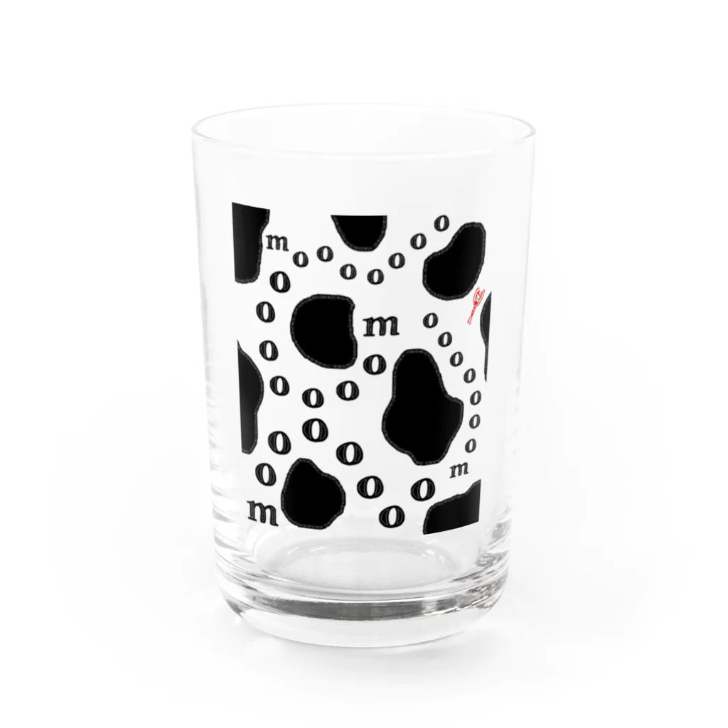 Thank you for your timeの丑柄 mooooooo Water Glass :front