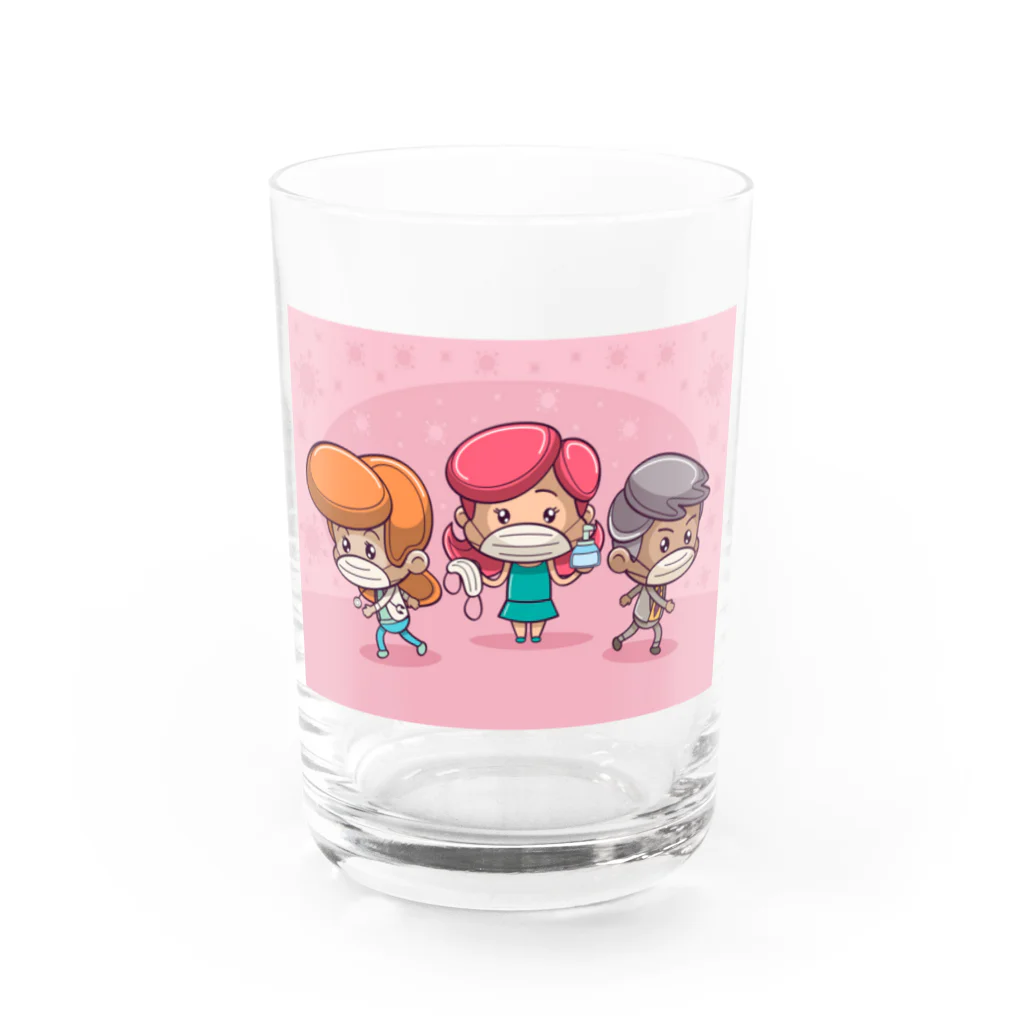 アクセルスタイルのマスク手洗い Water Glass :front