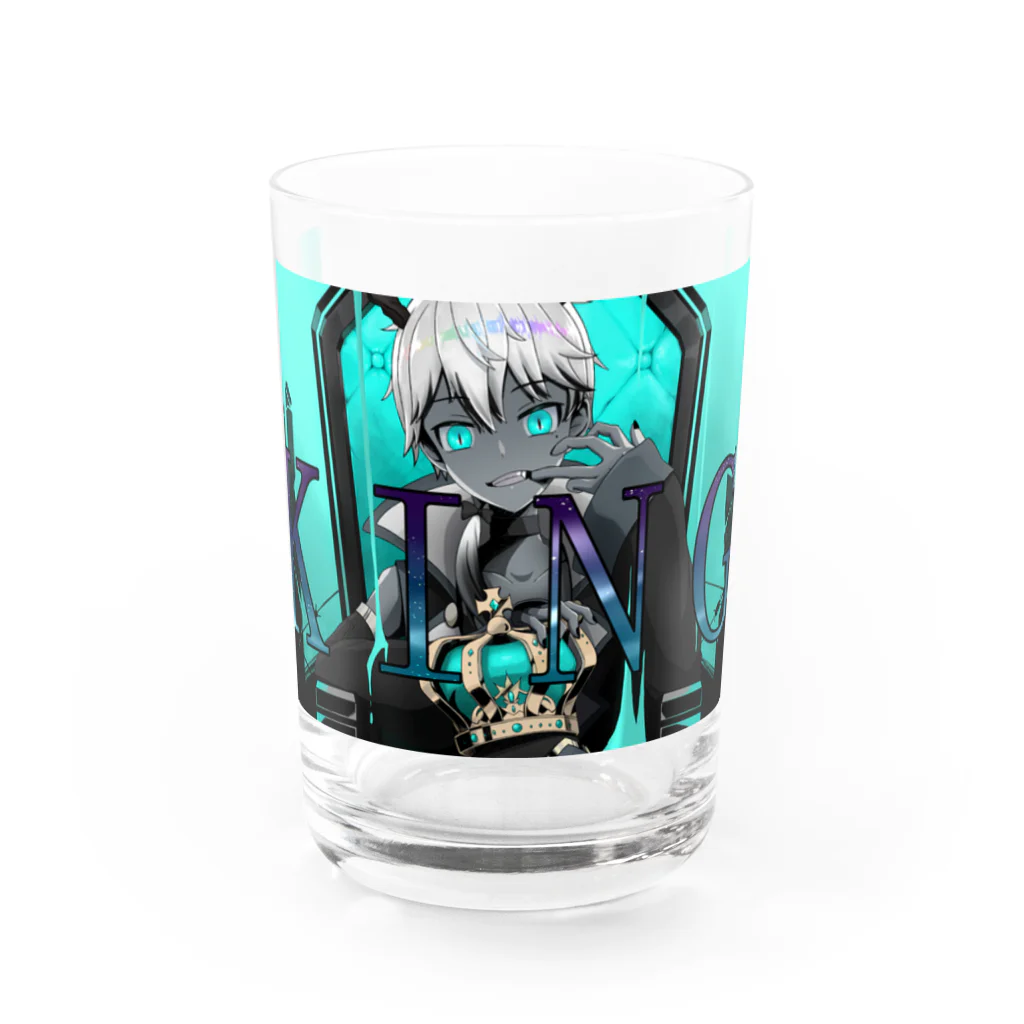 友絆リュリュ🤝💫の友絆リュリュ KING Ver. （文字あり） Water Glass :front