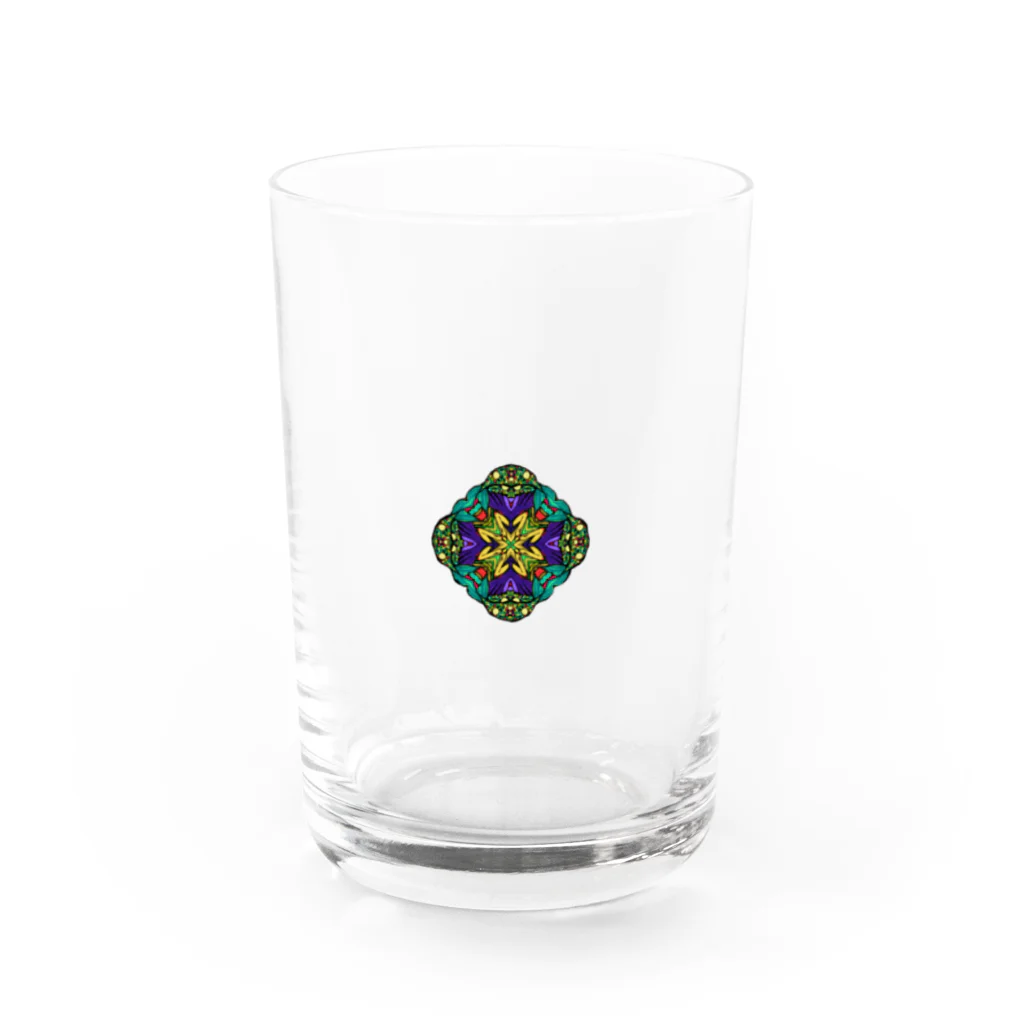 165の店の人魚の印　【peace of tales】 Water Glass :front