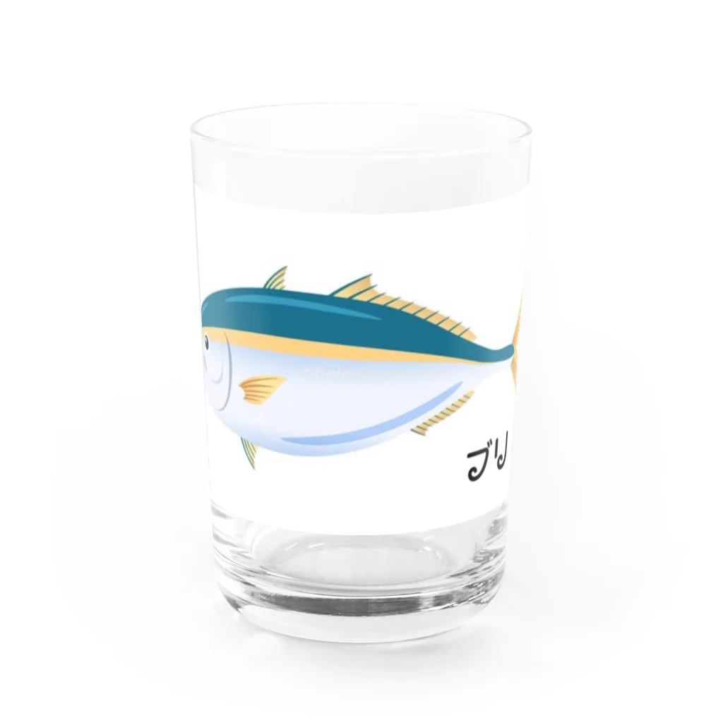 sea kingのブリ Water Glass :front