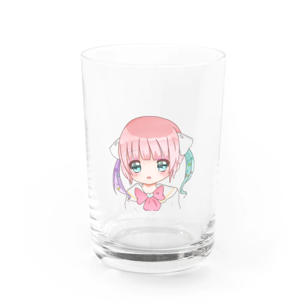 ぴよのkawaii Water Glass :front