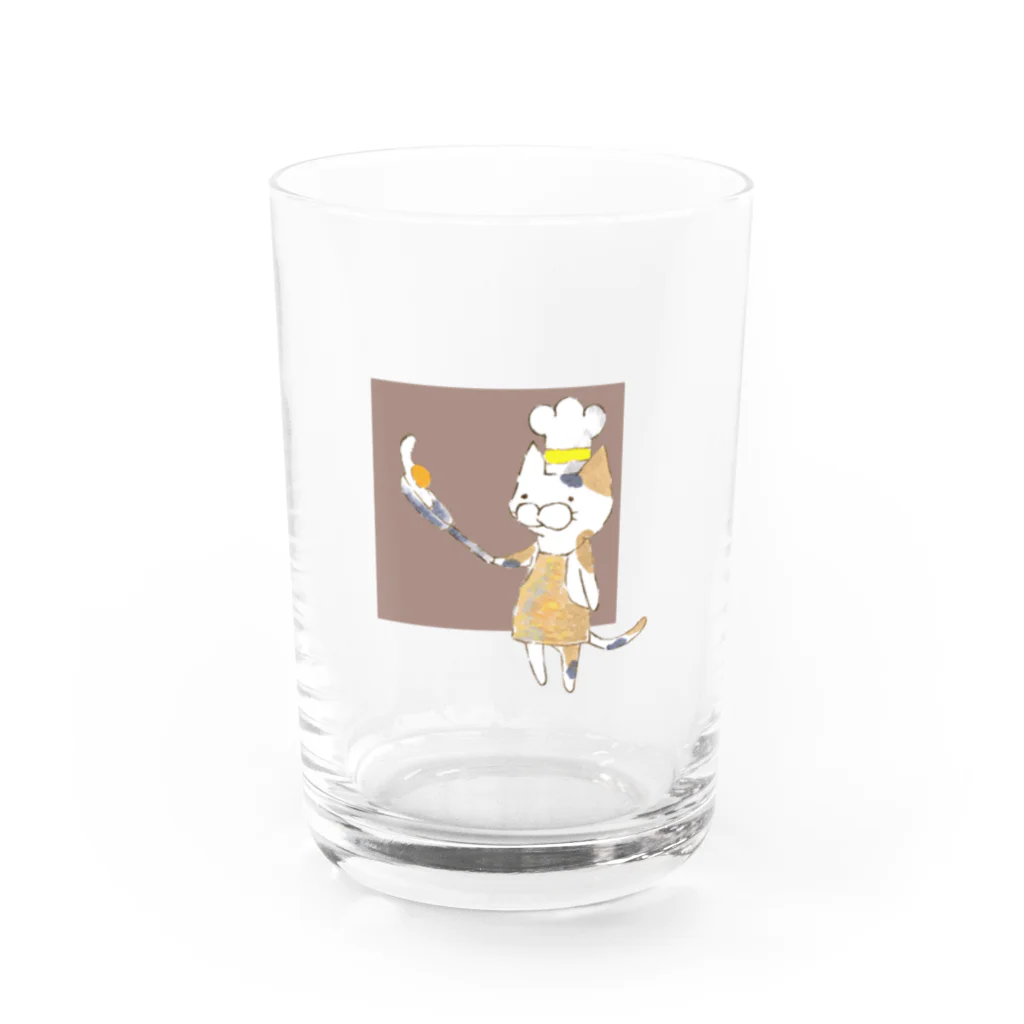 kaho猫だらけSHOPの猫のコック Water Glass :front